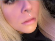 Preview 1 of Blonde TS fucks herself