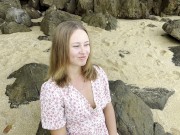 Preview 2 of Dirty wild fuck on the beach. Happy vocation far from home