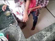 Preview 2 of Horny Wife husband romance in kitchen dirty hindi audio