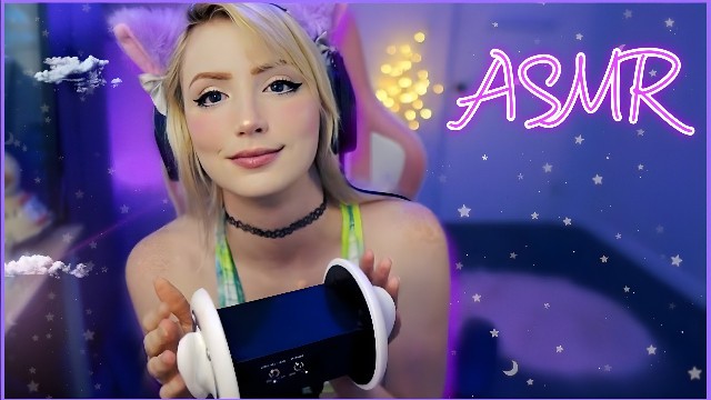ASMR Милое ухо Дыхание Поцелуи Облизывание Покалывание + Звуки рта LOOP