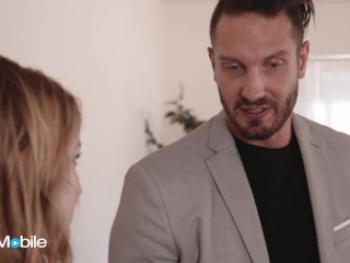 ADULTMOBILE - Cute Blondie Bunny Colby Tries To Seduce Her Sexy Professor To Give Her A Nice Fuck screenshot number 1