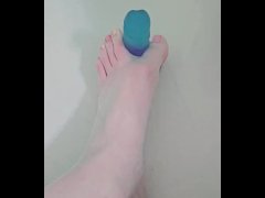 Blue Dil Between My Cute Little Painted Toes in Bath