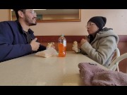 Preview 3 of Date Vlog, Shawarma for Lunch, Dick for Dessert, Pussy Rubbing - Adrienne Violet