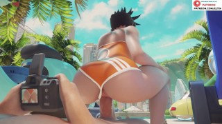 Tracer Hot Public Dick Riding On Camera In Parking Lot Hottest Overwatch Hentai 4K 60Fps