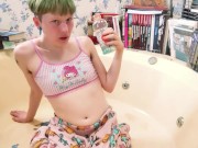 Preview 2 of Lori Critters First Pee Video (FULL VID!)