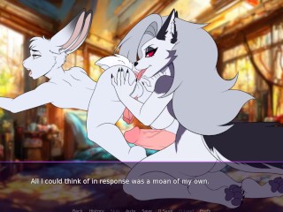 Big Bag Futanari Wolfgirl Part2 -loba Futanari Fodendo Coelhinho Passivo