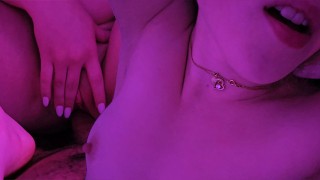 Little slut rubs the cock moaning loudly fingers herself and gets hard fuck in front of orgasm POV