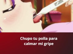 Chupo tu polla para calmar mi gripe