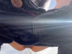 Wetting my panties while camping
