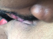 Preview 3 of Pov Pussy Eating In Car Until She Cums | Very Sexy Moans