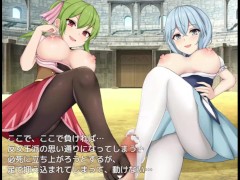 【#20 プリンセス・ハニートラップ(製品版)実況動画】爆乳村娘達にダブル足コキで罵倒されながら射精させられ・・(ハーレムアニメーションファンタジーエロゲー) - Screenshot 11 of 16 - エロゲ実況