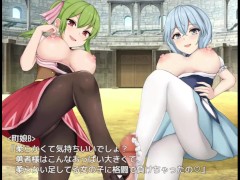 【#20 プリンセス・ハニートラップ(製品版)実況動画】爆乳村娘達にダブル足コキで罵倒されながら射精させられ・・(ハーレムアニメーションファンタジーエロゲー)