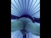 Preview 4 of Bodybuilder jerks off in tanning bed