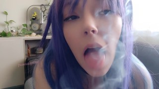 Egirl Student smoking after school(full vid on my 0nlyfans/ManyVids)