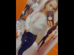 Public Dressing Room Tease