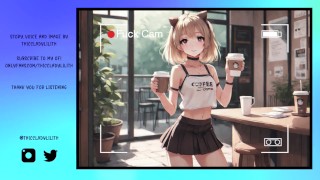 Roleplay ASMR Audio Getting Fucked Behind The Café Counter