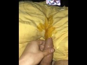 Preview 5 of Big piss in bed as so often :)