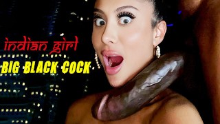 Indian Girl takes Big Black Cock