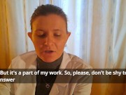 Preview 1 of Young russian doctor gave me a blowjob at the appointment! (ASMR POV)