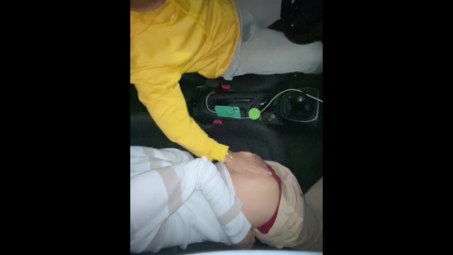 cruising married straight uber driver fucks me bareback until he cums inside my ass in his car