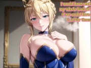 Preview 1 of Titfuck by Artoria Lancer won`t leave anyone indifferent - Hentai JOI