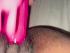 Slutty Ebony Tries Vibrator For The First Time