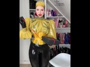 Preview 1 of Unboxing my new latex catsuit by Latexskin pl