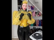 Preview 4 of Unboxing my new latex catsuit by Latexskin pl