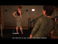 Jogo BecomeARockStar ep 01 -ESpiando a vizinha e conhecendo a nova patroa gostosa