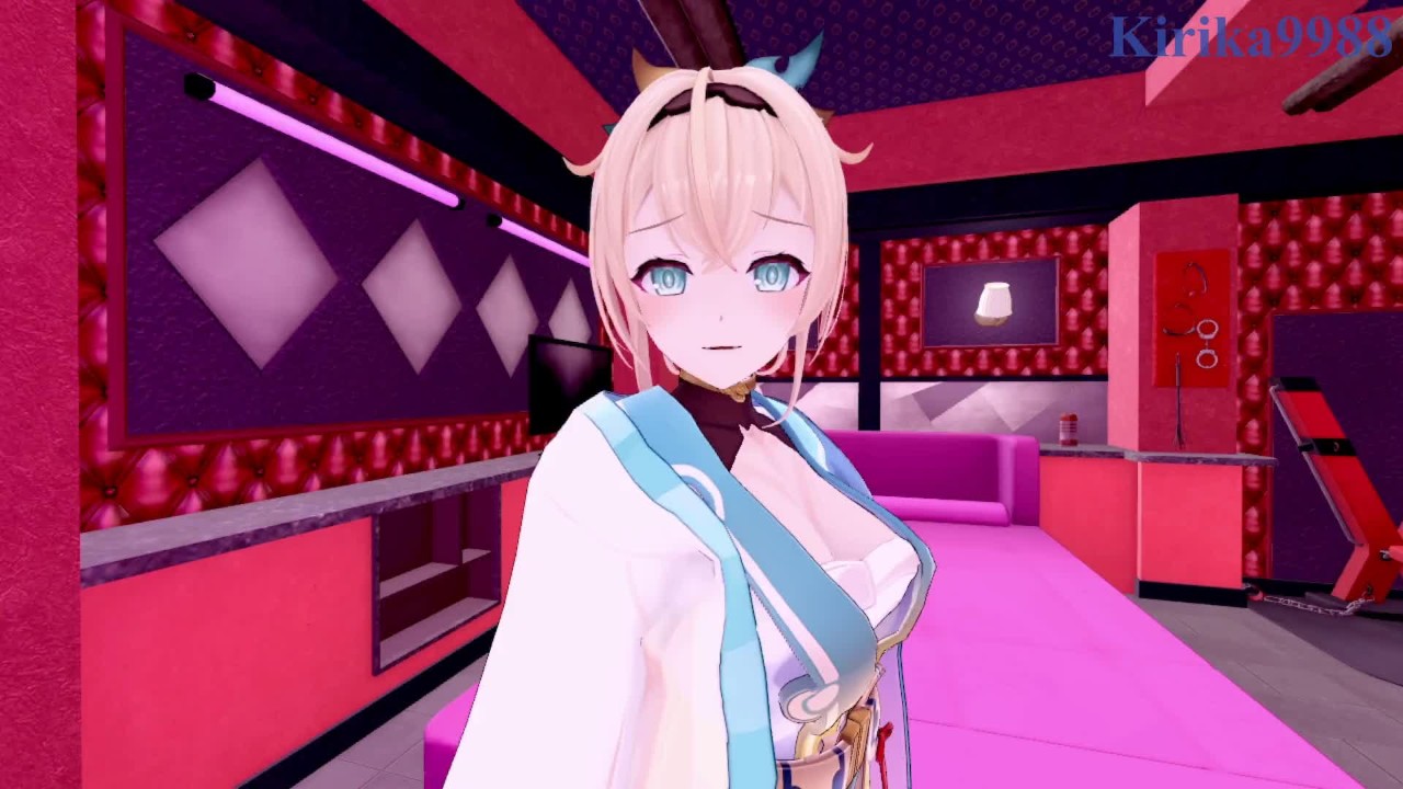 風間いろはと秘密の部屋で激しいセックスをしています。- ホロライブVTuber POV変態