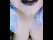 Preview 6 of JOI POV Goth Mommy Plugs Your Ass and Lets you Cum Deep Inside Her
