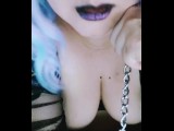 JOI POV Goth Mommy Plugs Your Ass and Lets you Cum Deep Inside Her