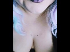 JOI POV Goth Mommy Plugs Your Ass and Lets you Cum Deep Inside Her