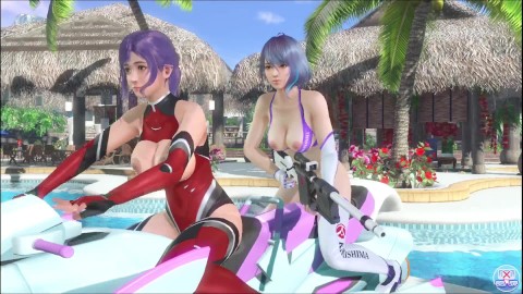 Dead or Alive Xtreme Venus férias Sayuri e fantasia collab de onda de golfinho tamaki nude mod