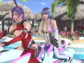 Muerto o Vivo Xtreme Venus Vacaciones Sayuri y Tamaki Dolphin Wave Collab Disfraz Desnudo Mod