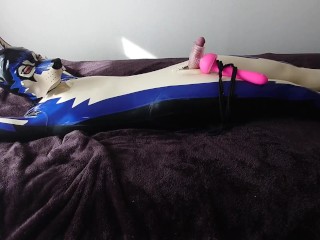 Latex Puppy get Milking