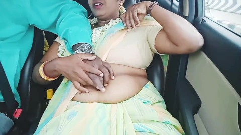 Episode -5, full video, indian beautiful sexy saree bhabi car romance, telugu dirty talks, రంకు మొగు