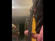 Preview 1 of Fucking back of chair. So horny I cum twice. Small load then huge load