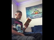 Preview 1 of Big Don Reading a Book Than Decides To Jack His Thick Dick!