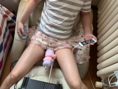 碎花裙娇弱男娘大战高速炮机三百回合！被榨到连续数十次高潮！浪叫连连！酥麻晕厥！爽到极致冲刺达到长时间射精！ - Screenshot 15 of 16 - Ladyboy