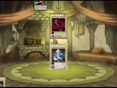 【#01 サキュバスデュエル実況(体験版)】遊戯王似のカードゲームエロゲー！？爆乳女剣士にパイズリ胸射させられて・・(アニメーション同人エロゲー) - Screenshot 11 of 16 - エロゲ実況