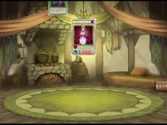 【#01 サキュバスデュエル実況(体験版)】遊戯王似のカードゲームエロゲー！？爆乳女剣士にパイズリ胸射させられて・・(アニメーション同人エロゲー) - Screenshot 8 of 16 - Hentai Anime