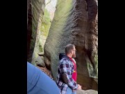 Preview 5 of Ginger takes his hiking for some public play
