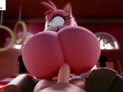 Preview 6 of Amy Rose Hard Fucking And Getting Creampie | Hottest Hentai Sonic 4k 60fps