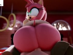 Amy Rose Hard Fucking And Getting Creampie | Hottest Hentai Sonic 4k 60fps