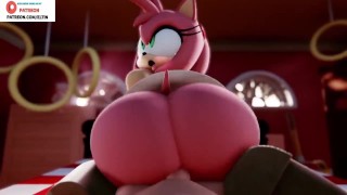 Amy Rose Hard Fucking And Getting Creampie The Hottest Hentai Sonic 4K 60Fps
