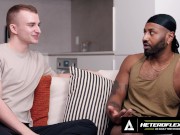 Preview 1 of HETEROFLEXIBLE - Str8 Jock Braxton Cruz Questions Gay Ryan Jacobs For Study But Ends Up Fucking Him!