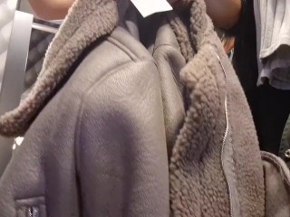 Open Curtain in the Fitting Room