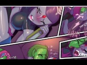 Preview 5 of Raven dares beast boy to fuck her tight pussy