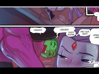 Raven Dares Beast Boy to Fuck her Tight Pussy